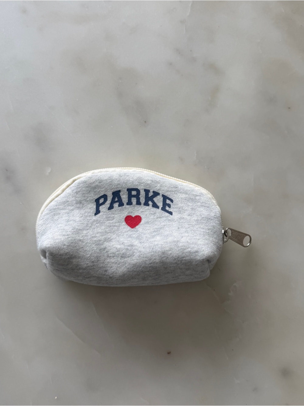 Parke Gray Heart Coin Pouch - Picture 2 of 4